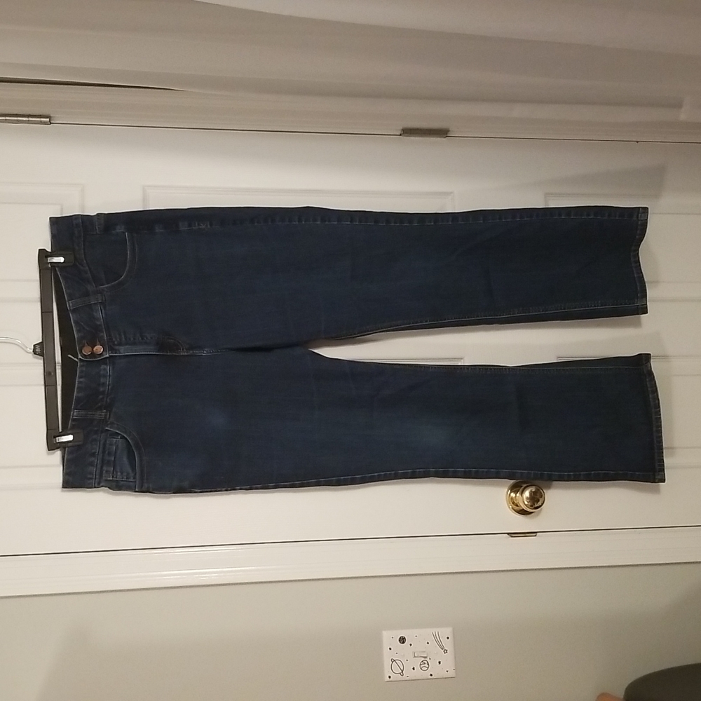 Straight leg dark wash Jeans